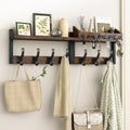 29" Brown Multi-Function Wall Coat Rack