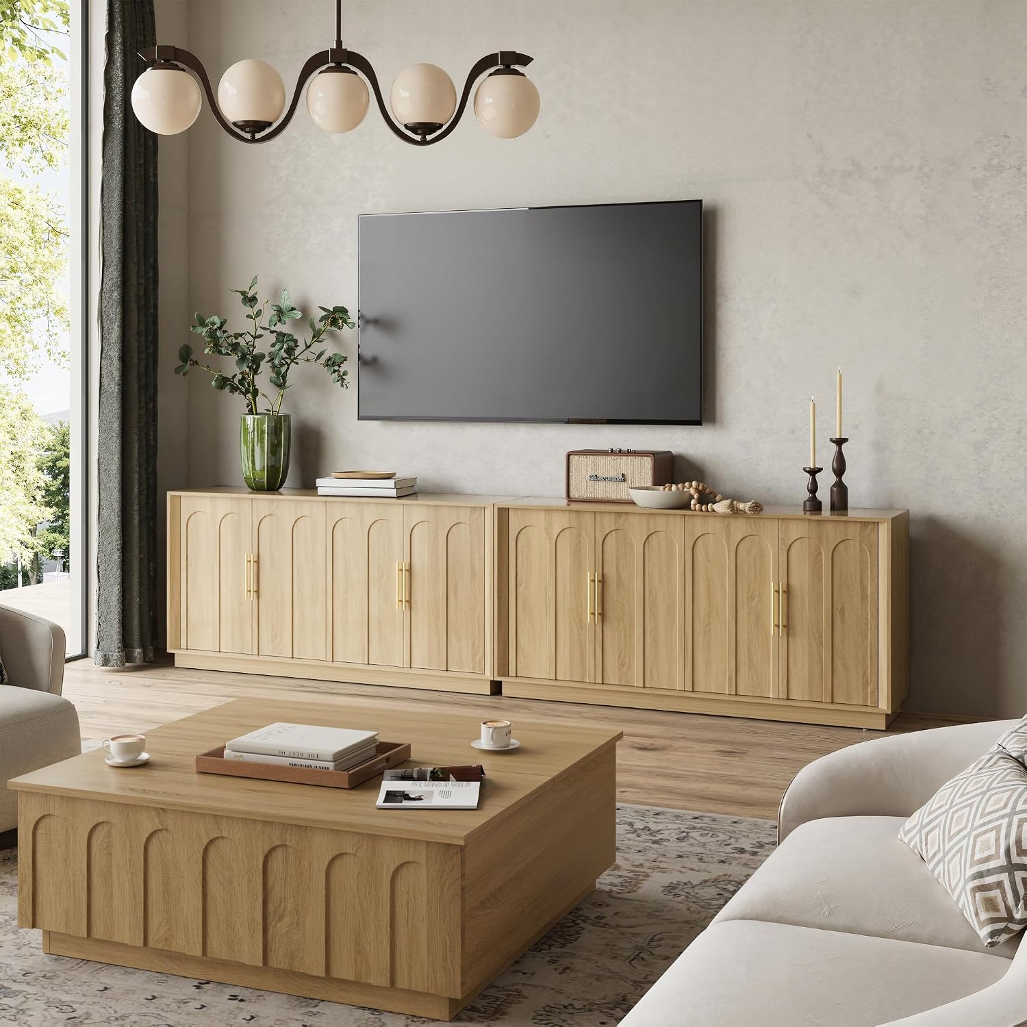 Oak Arched Door Boho Sideboard