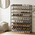 43.3" Wide 8-Tier Reinforced Metal Shoe Rack for 50 Pairs