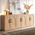 3pc Oak Arched Door Sideboard